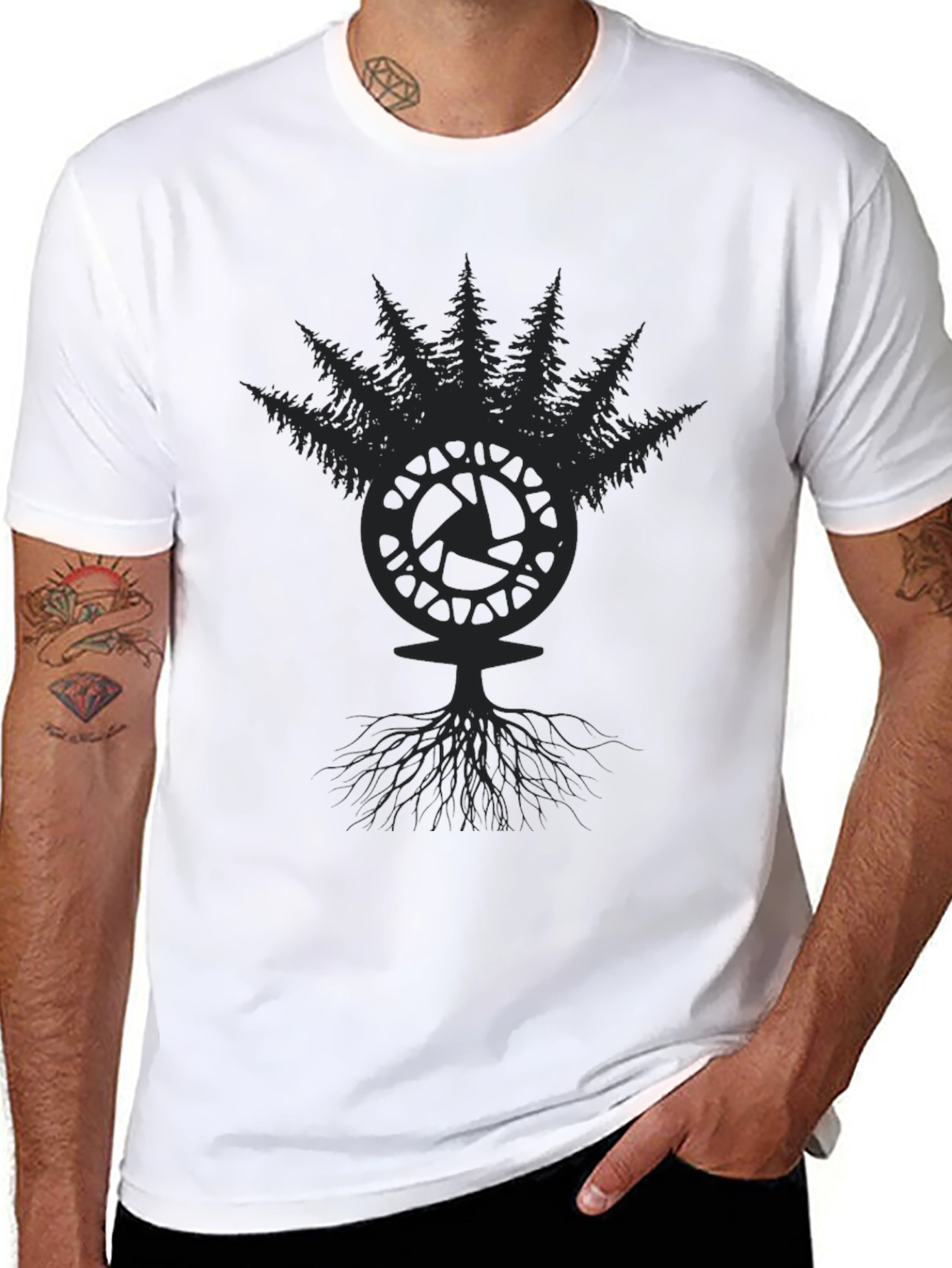 Nature Lens T-Shirt - Dark Forest Camera Tee