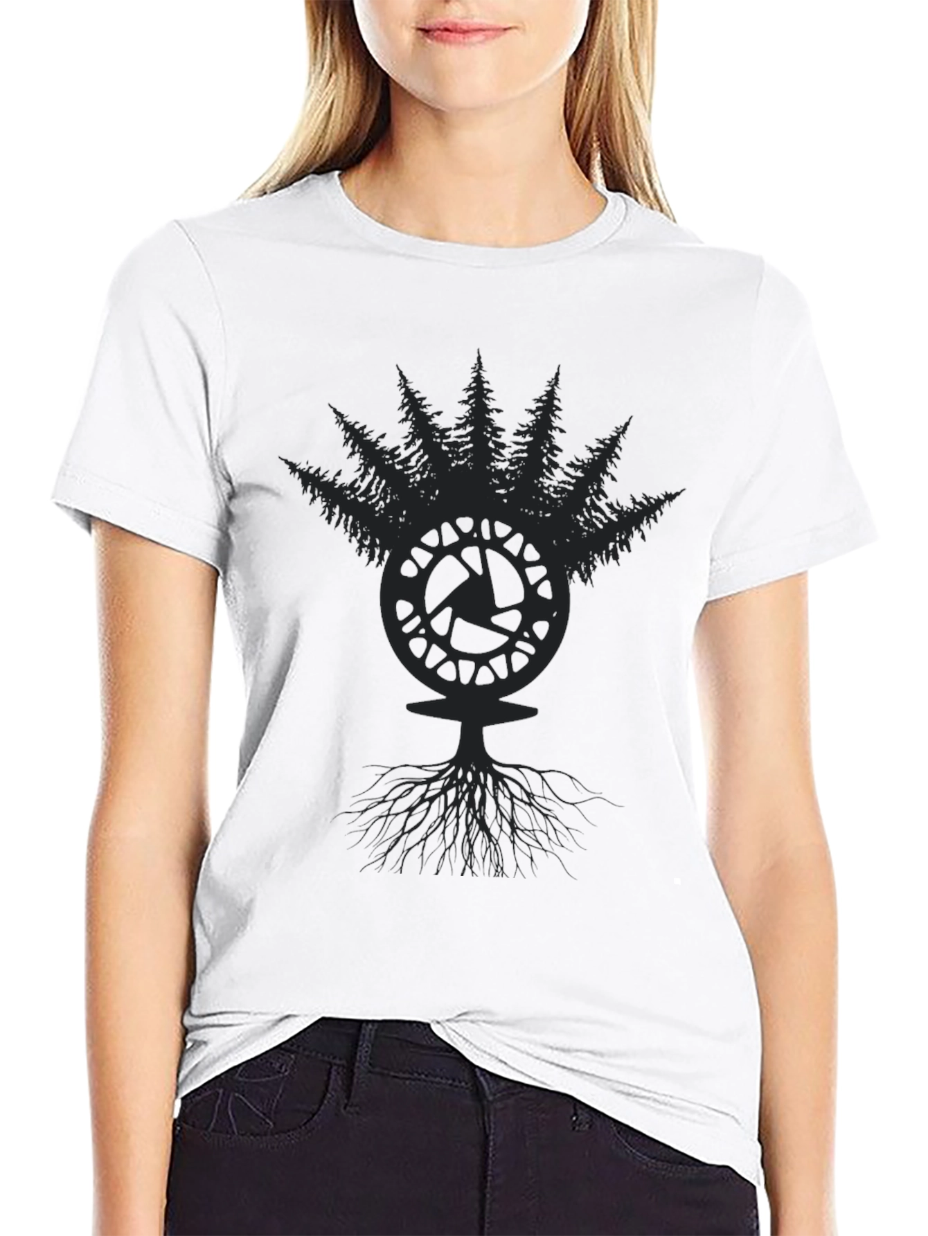 Nature Lens T-Shirt - Dark Forest Camera Tee