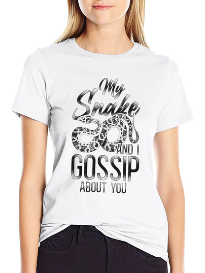 Gossip Black Graphic T-Shirt