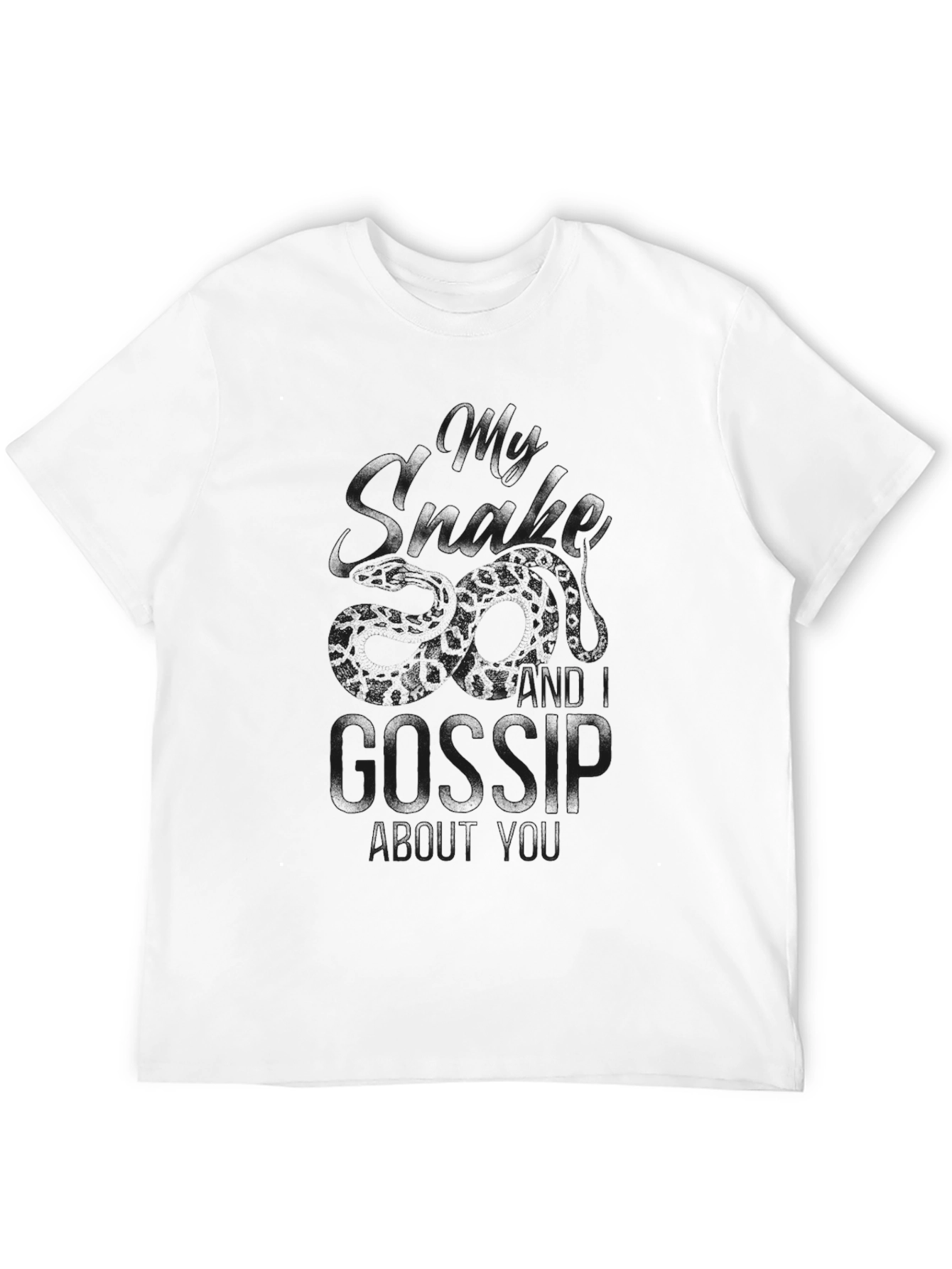 Gossip Black Graphic T-Shirt