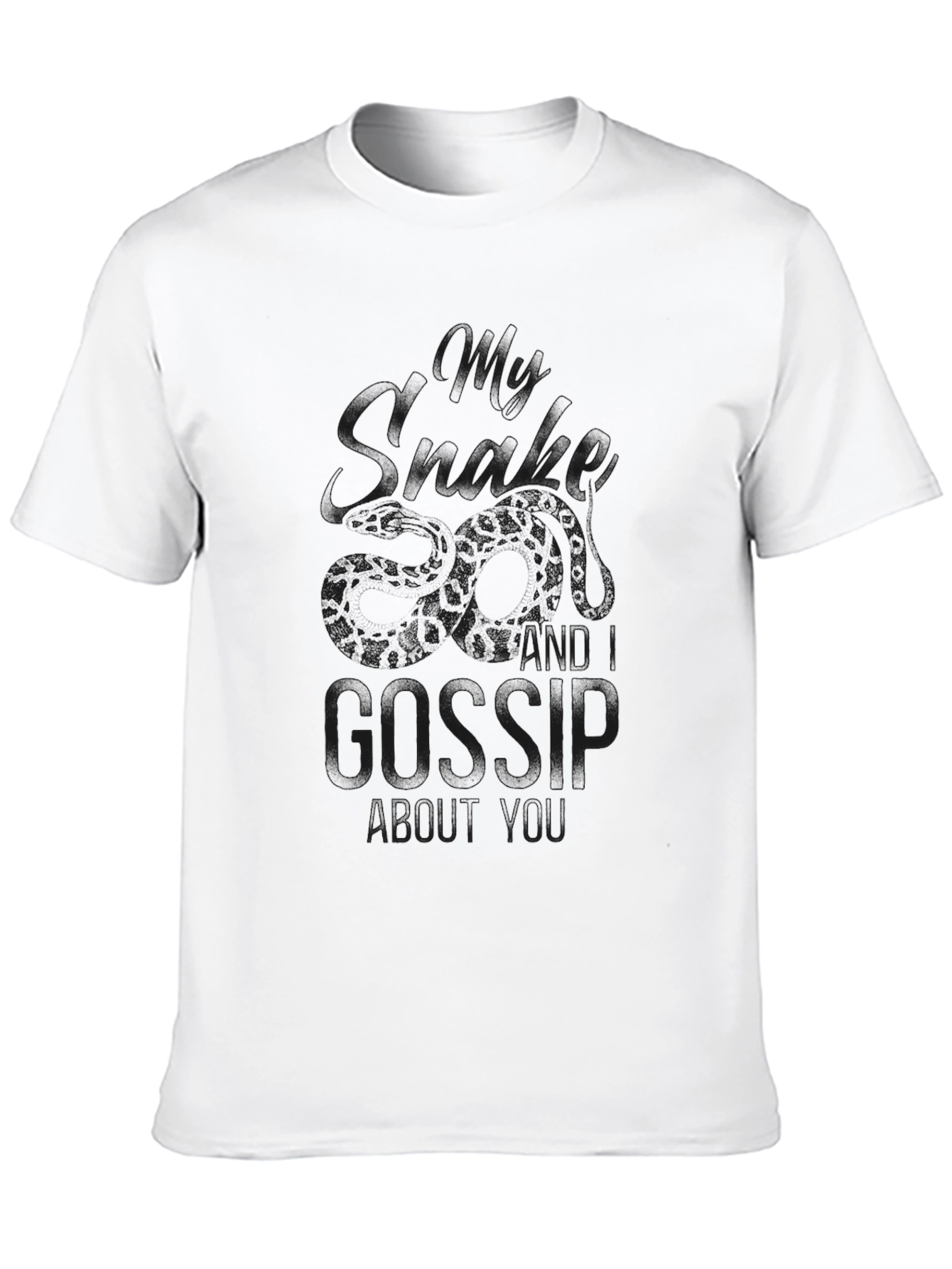 Gossip Black Graphic T-Shirt