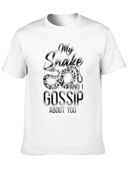 Gossip Black Graphic T-Shirt