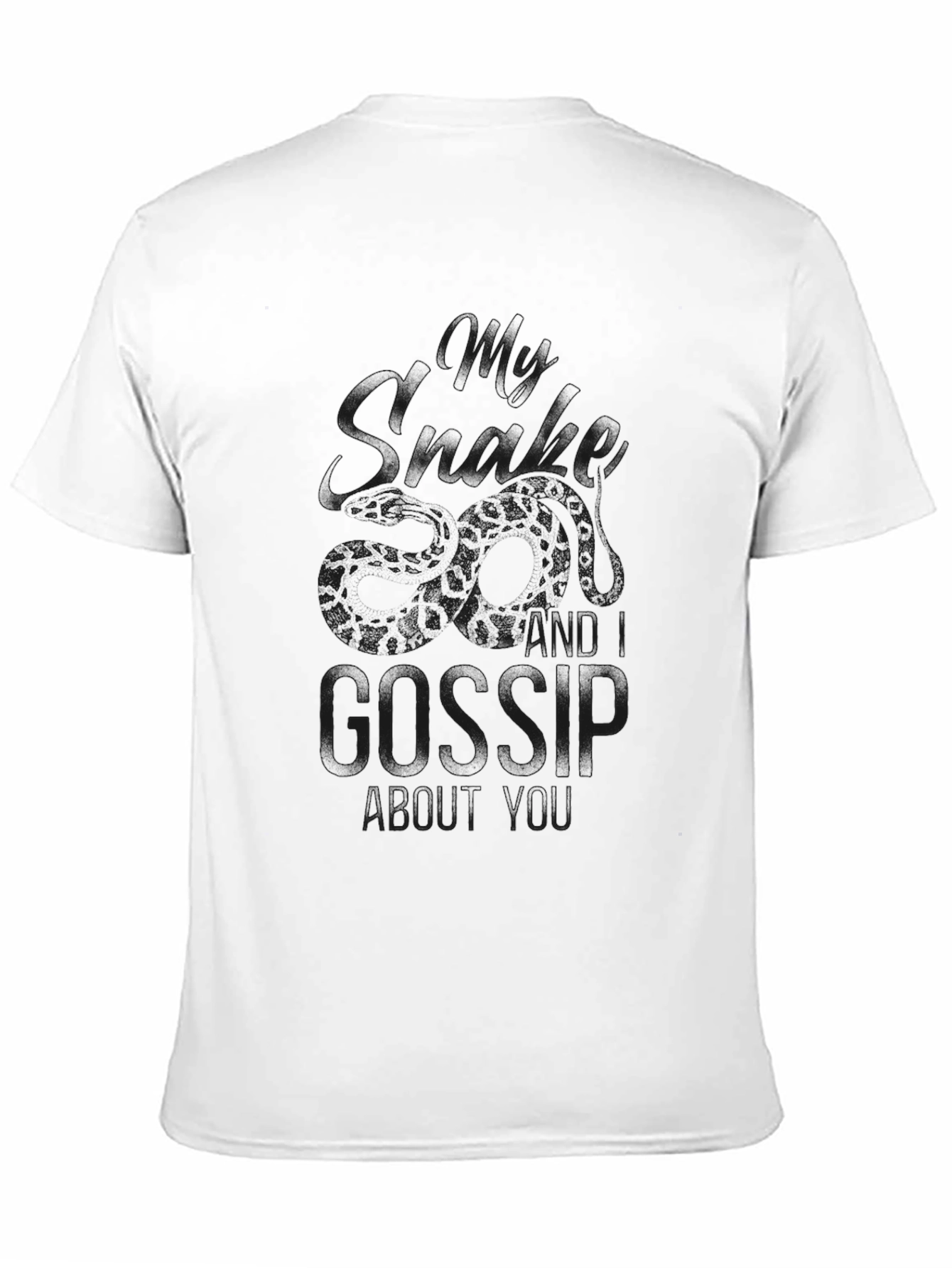 Gossip Black Graphic T-Shirt