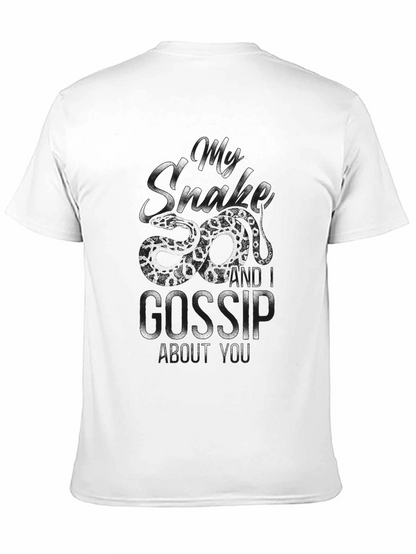 Gossip Black Graphic T-Shirt