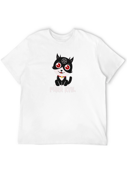 Purr Evil T-Shirt - Funny Cat Graphic Tee