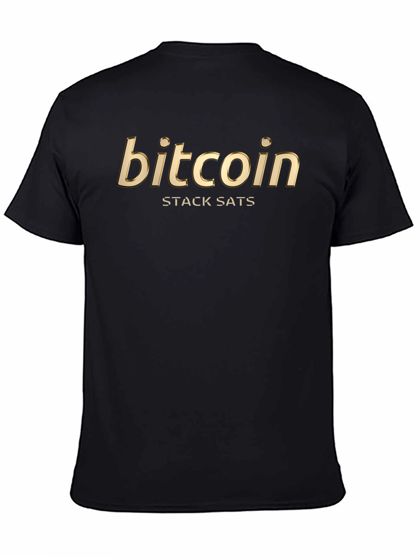 Bitcoin Stack Sats Black T-Shirt