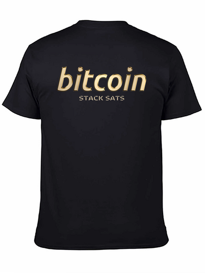 Bitcoin Stack Sats Black T-Shirt