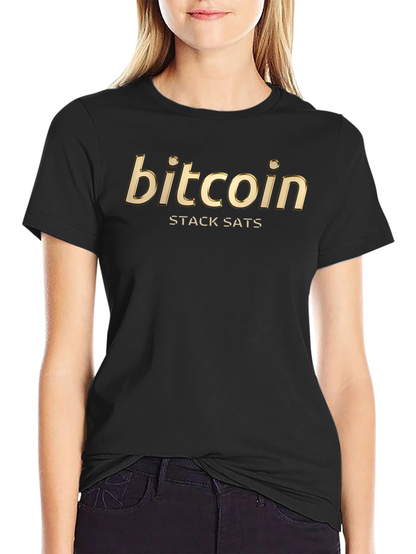 Bitcoin Stack Sats Black T-Shirt