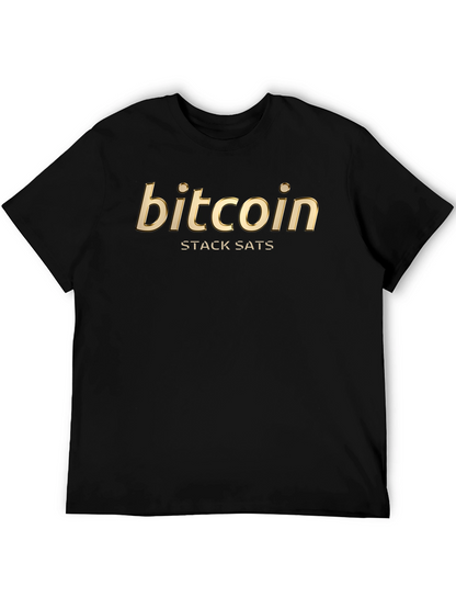 Bitcoin Stack Sats Black T-Shirt