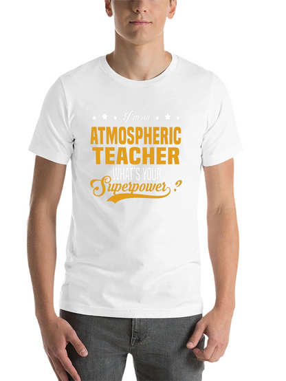 Atmospheric Teacher Superpower Graphic T-Shirt