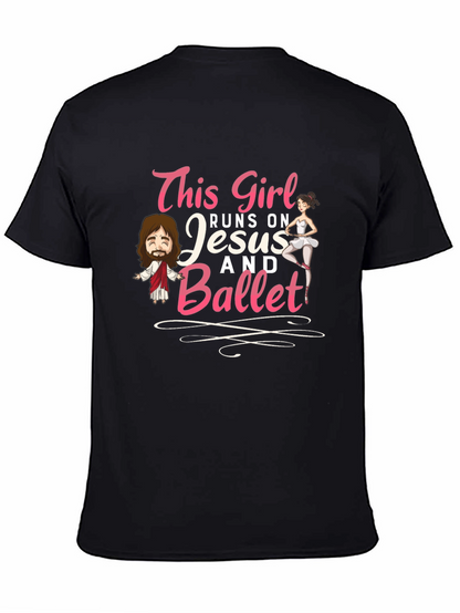 This Girl Runs on Jesus and Ballet T-Shirt