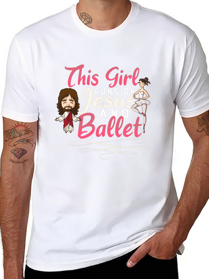 This Girl Runs on Jesus and Ballet T-Shirt