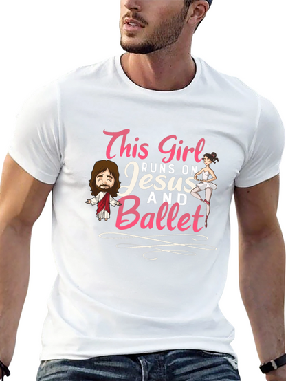 This Girl Runs on Jesus and Ballet T-Shirt