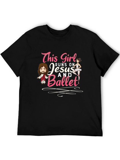 This Girl Runs on Jesus and Ballet T-Shirt