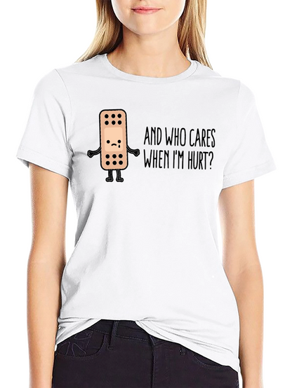 Sad Bandage Humor Graphic Tee