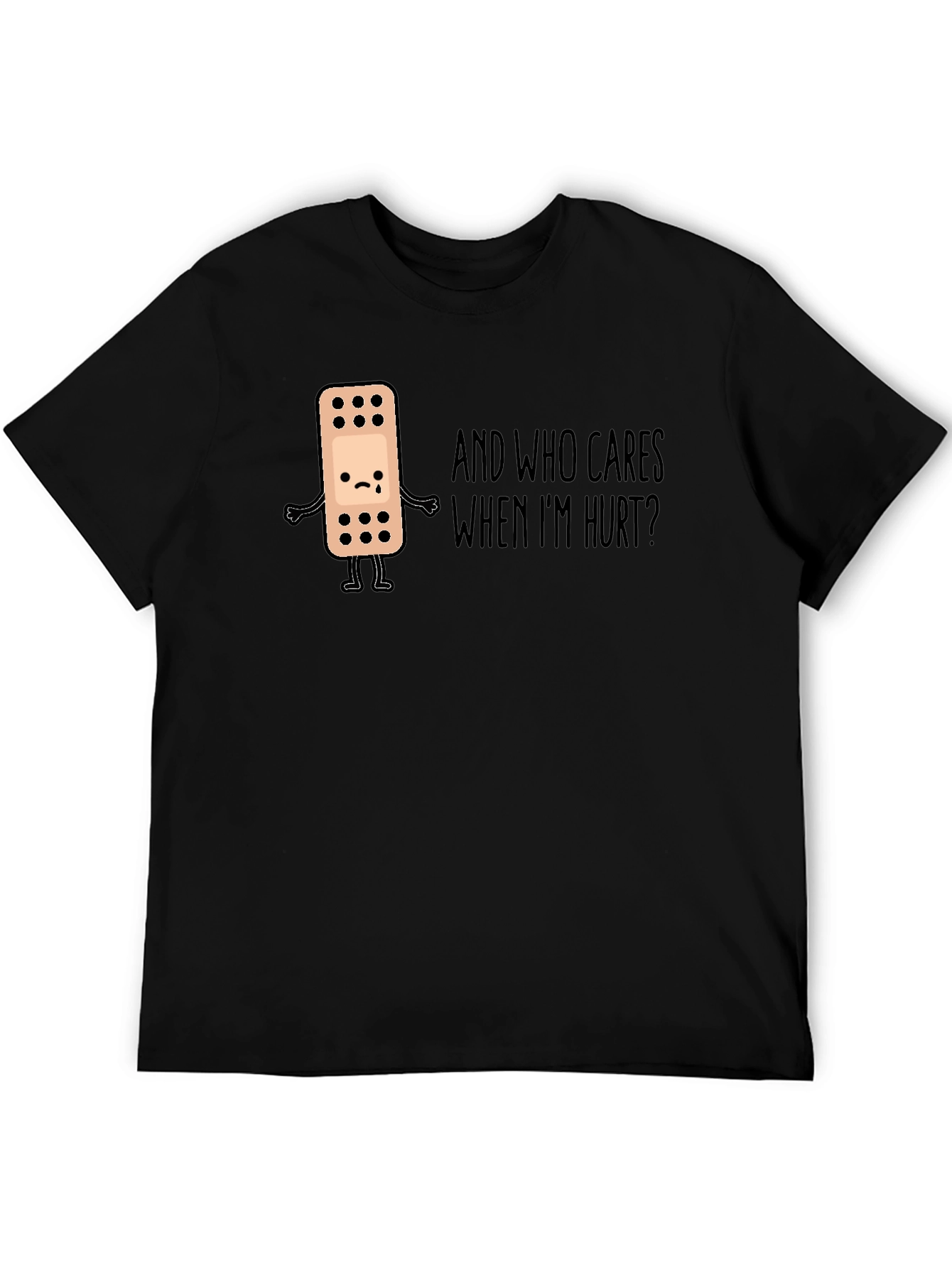Sad Bandage Humor Graphic Tee