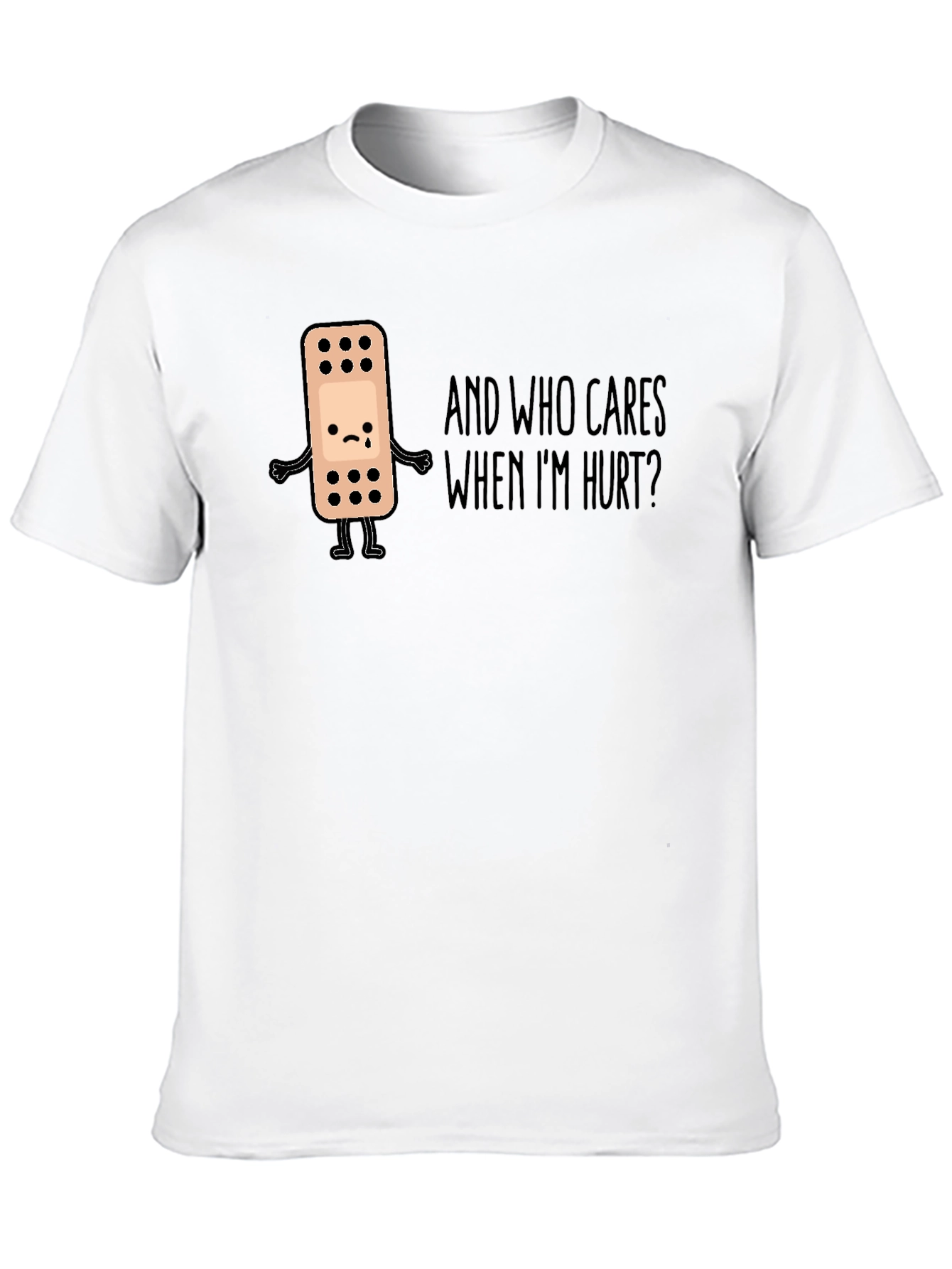 Sad Bandage Humor Graphic Tee