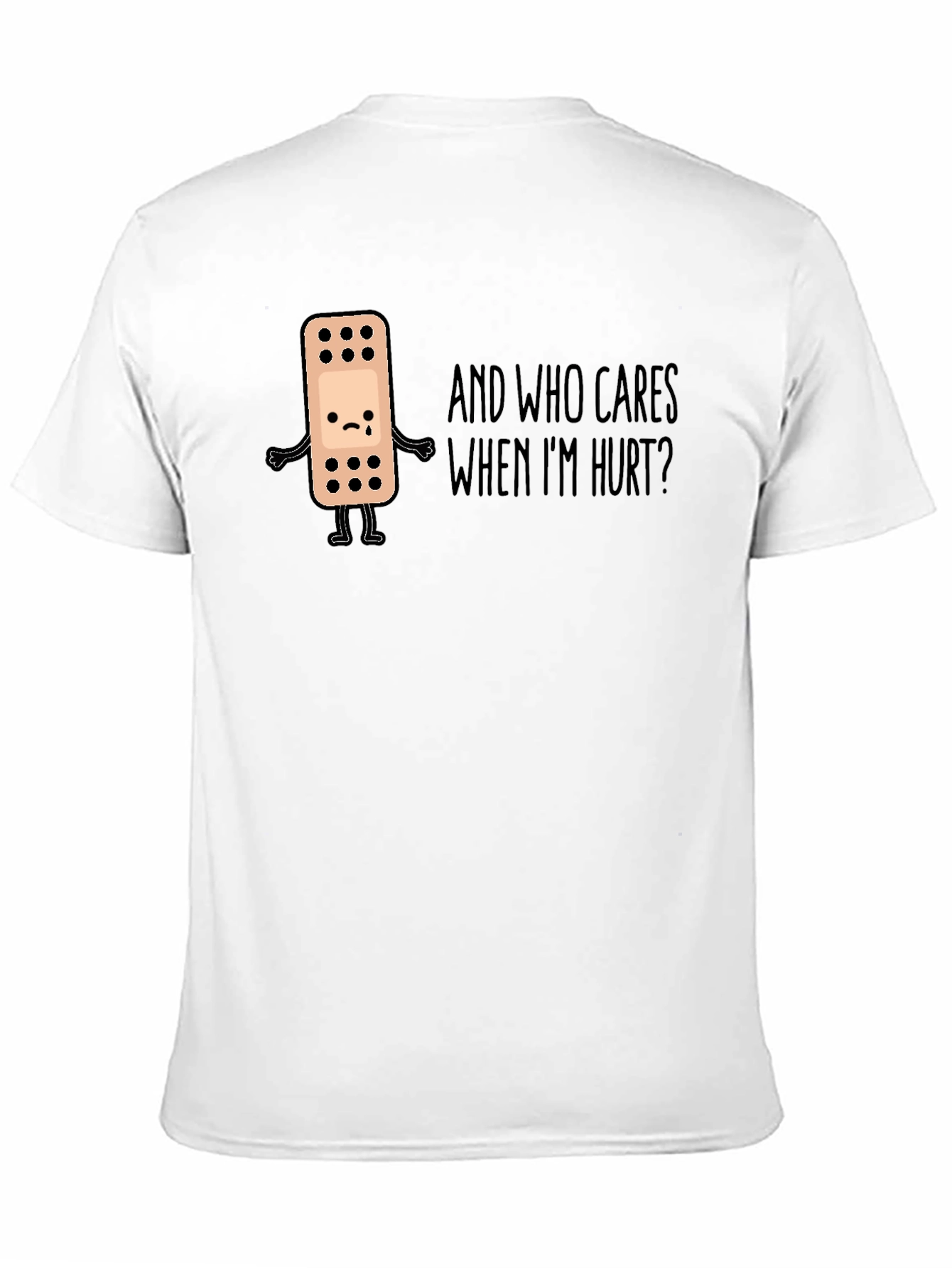 Sad Bandage Humor Graphic Tee