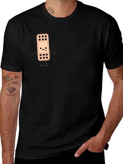 Sad Bandage Humor Graphic Tee