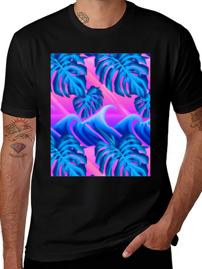 Vaporwave Monstera Leaf T-Shirt