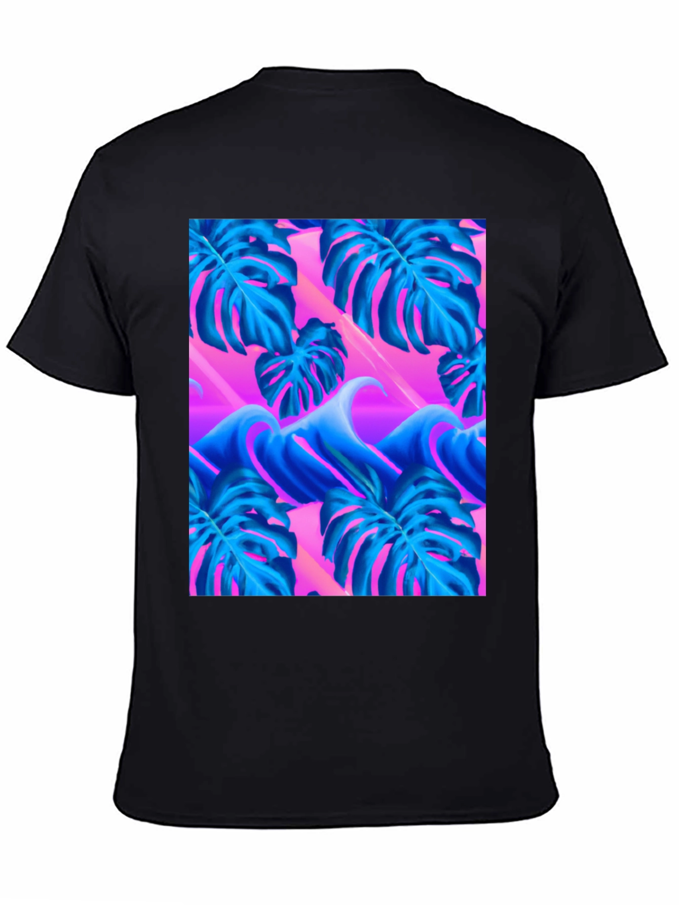 Vaporwave Monstera Leaf T-Shirt