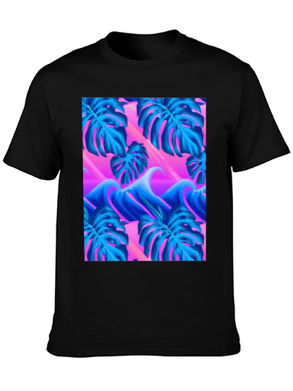Vaporwave Monstera Leaf T-Shirt