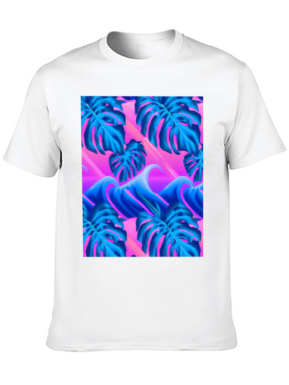 Vaporwave Monstera Leaf T-Shirt