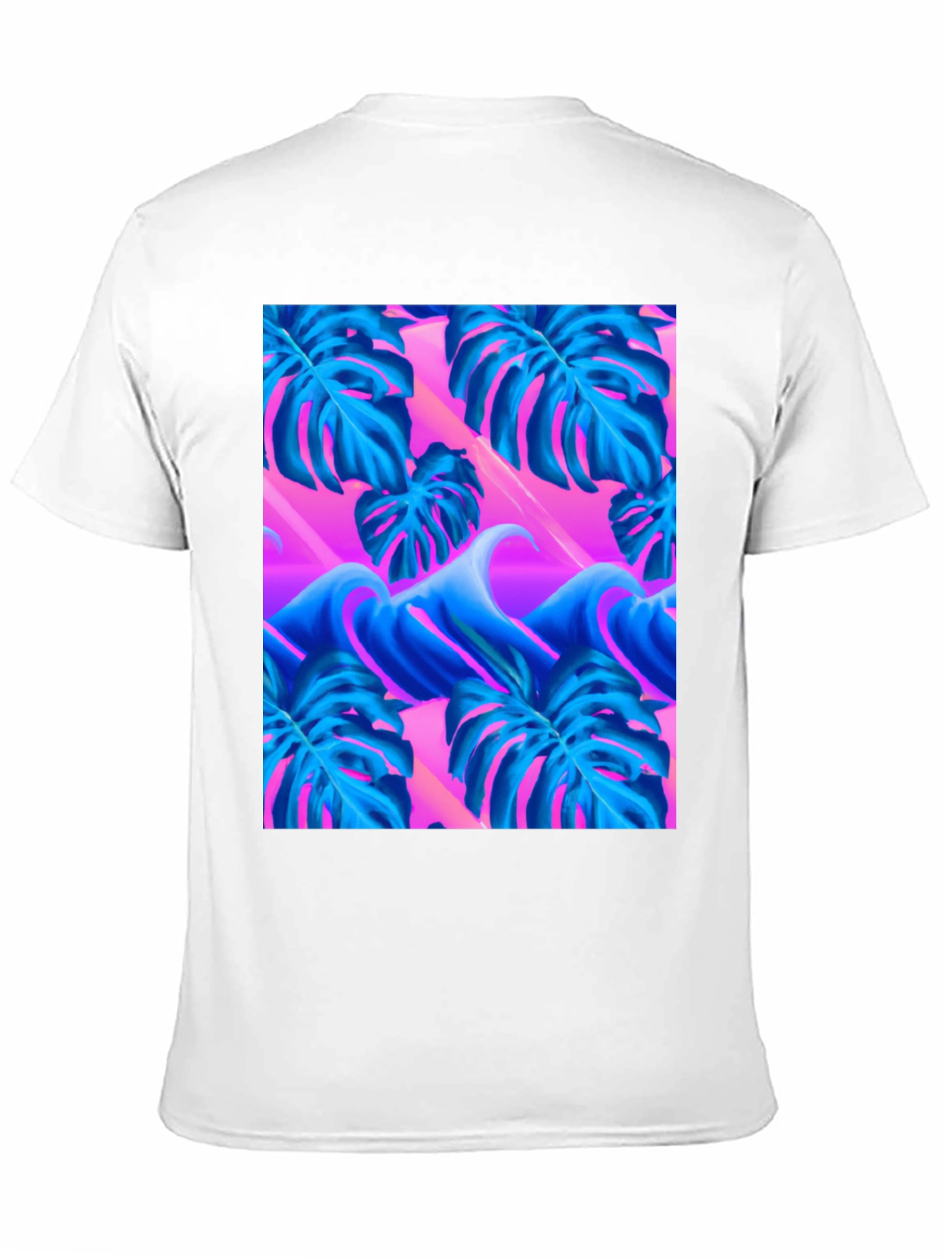 Vaporwave Monstera Leaf T-Shirt