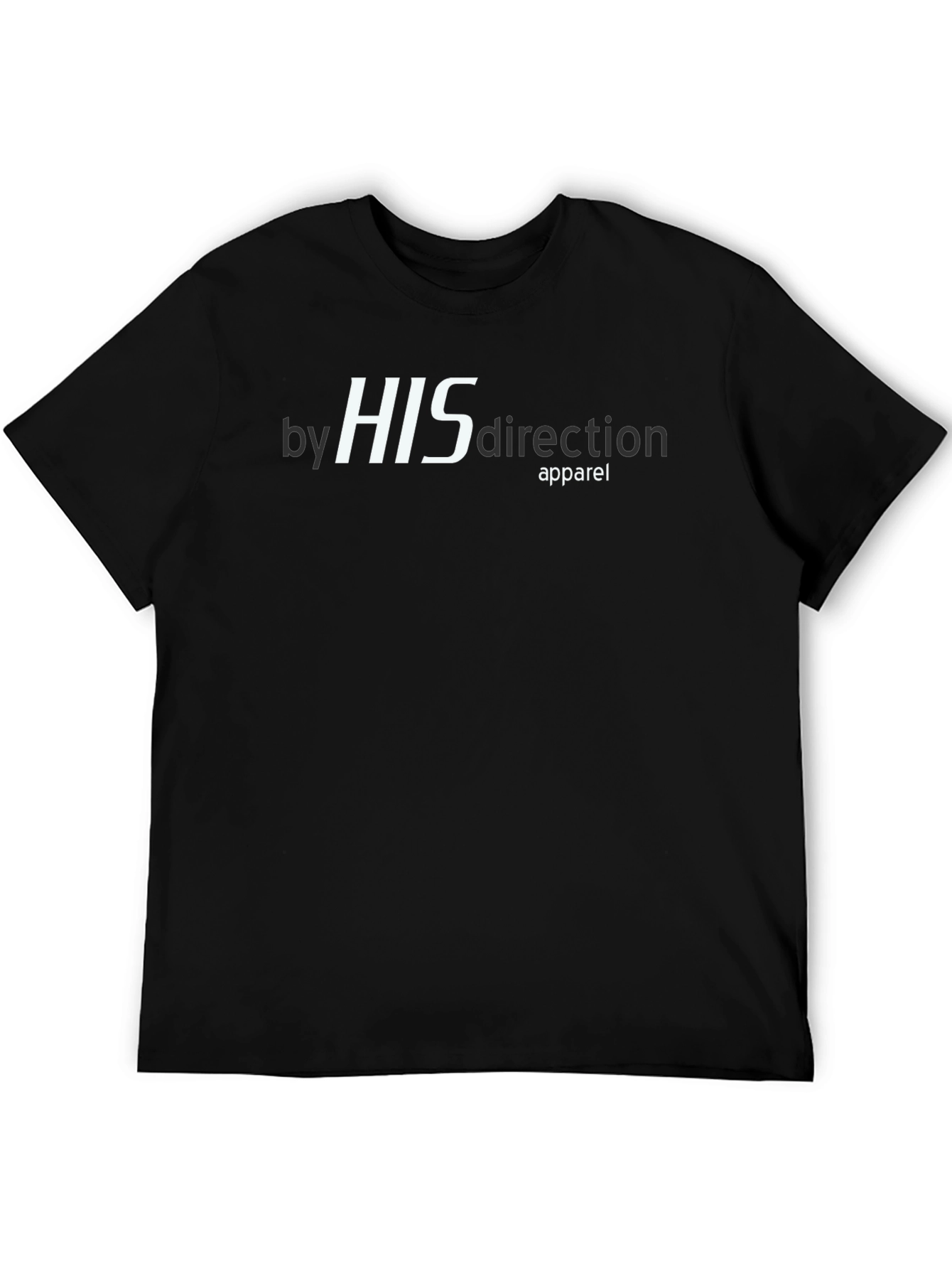 By His Direction Apparel Black T-Shirt
