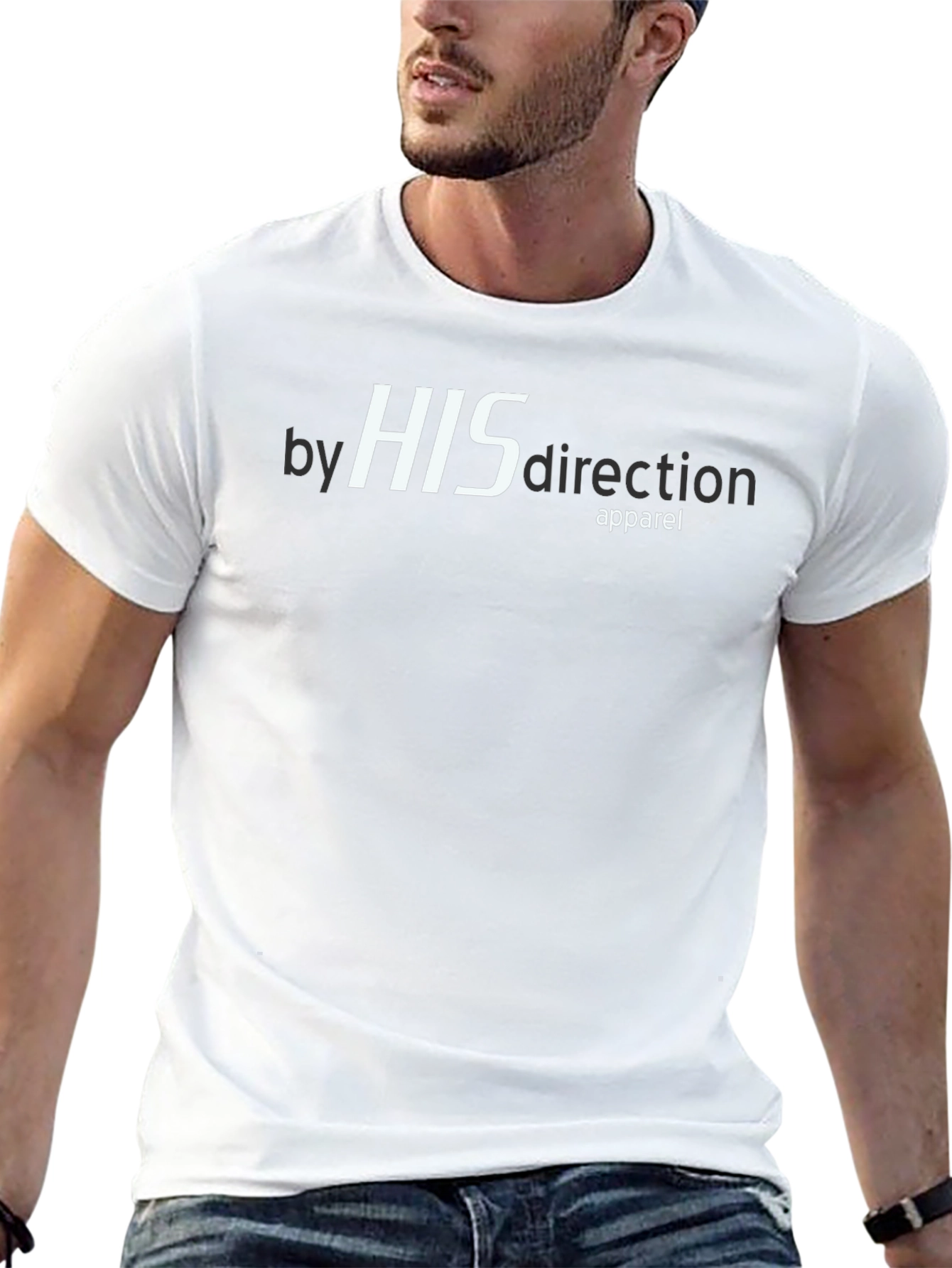 By His Direction Apparel Black T-Shirt