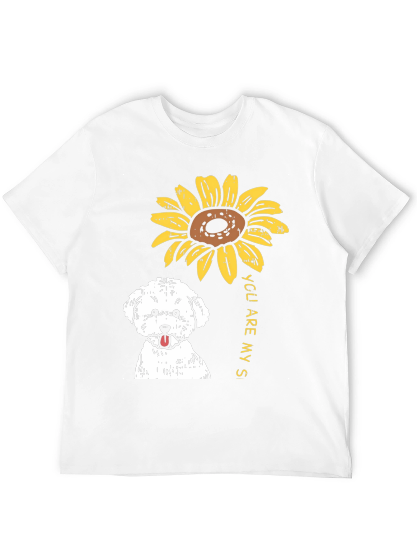 Sunflower Dog T-Shirt - You Are My Sunshine