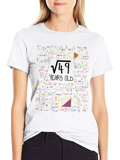 Math Equations 49th Birthday T-Shirt