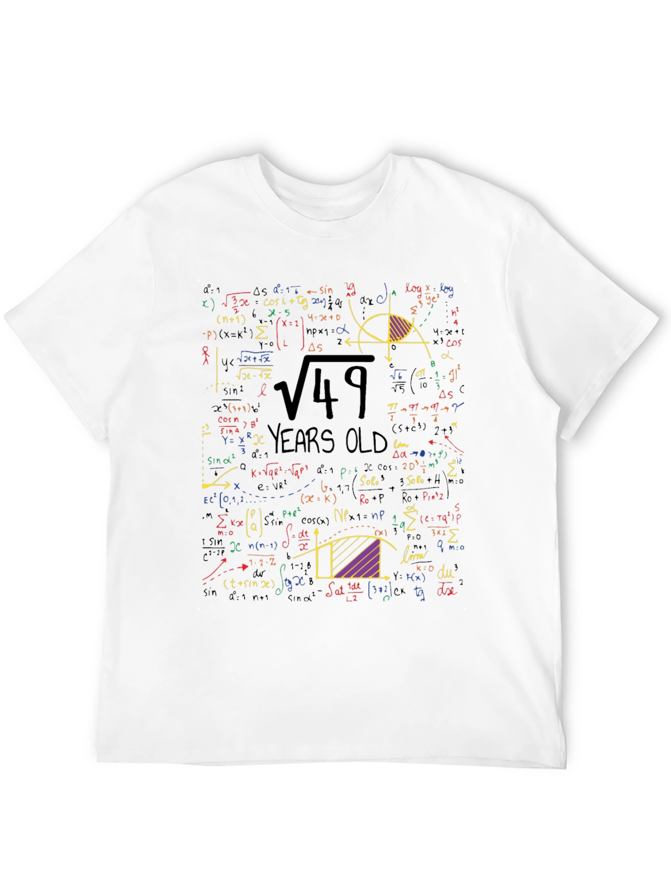 Math Equations 49th Birthday T-Shirt