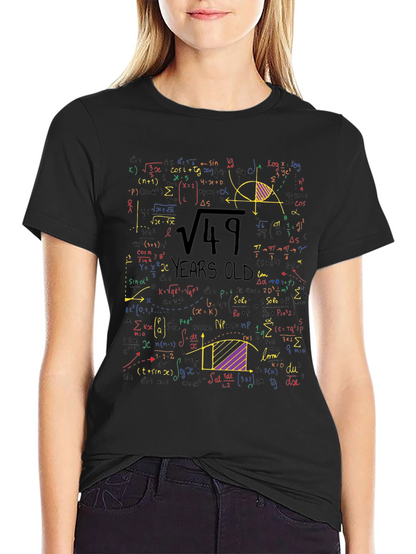 Math Equations 49th Birthday T-Shirt
