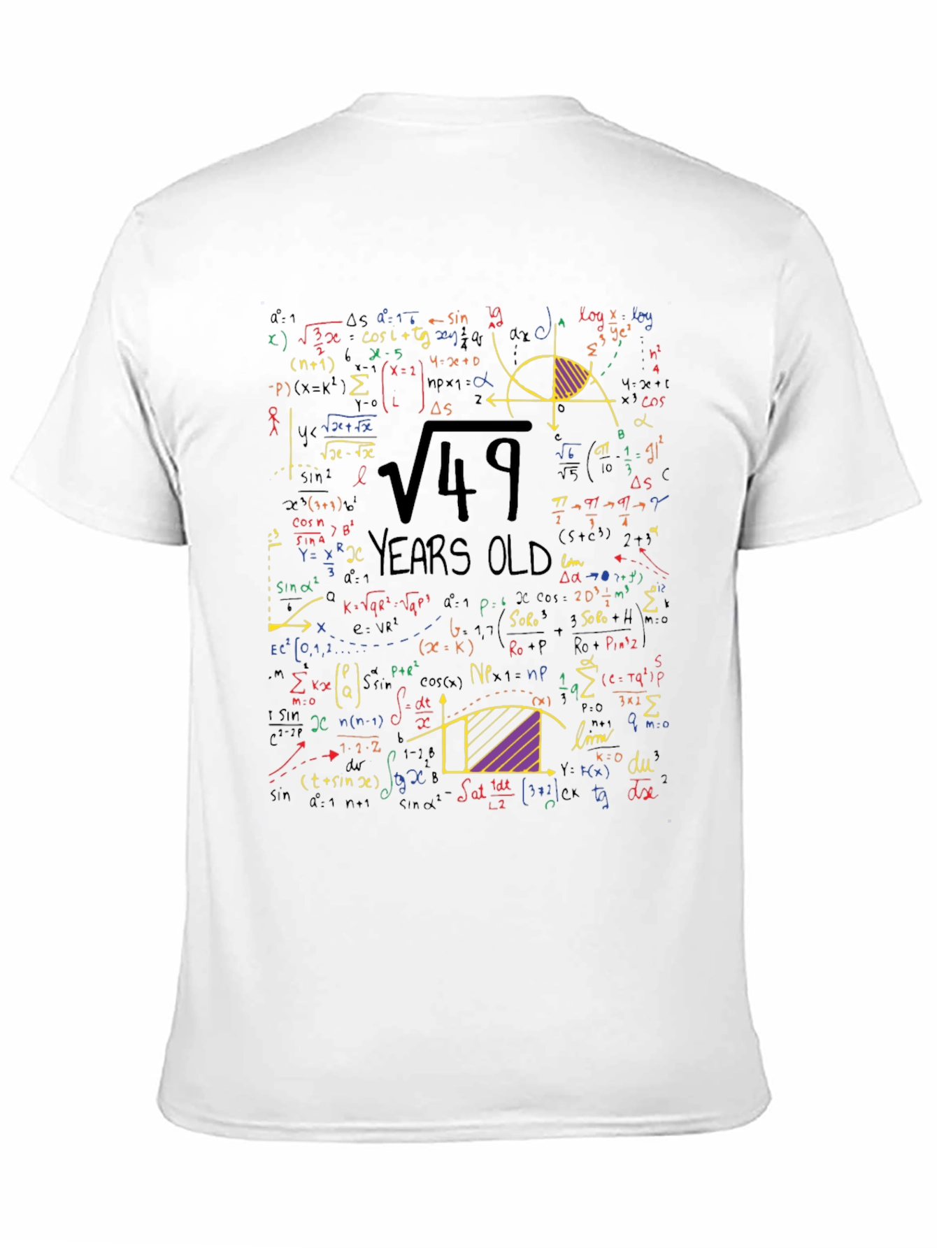 Math Equations 49th Birthday T-Shirt