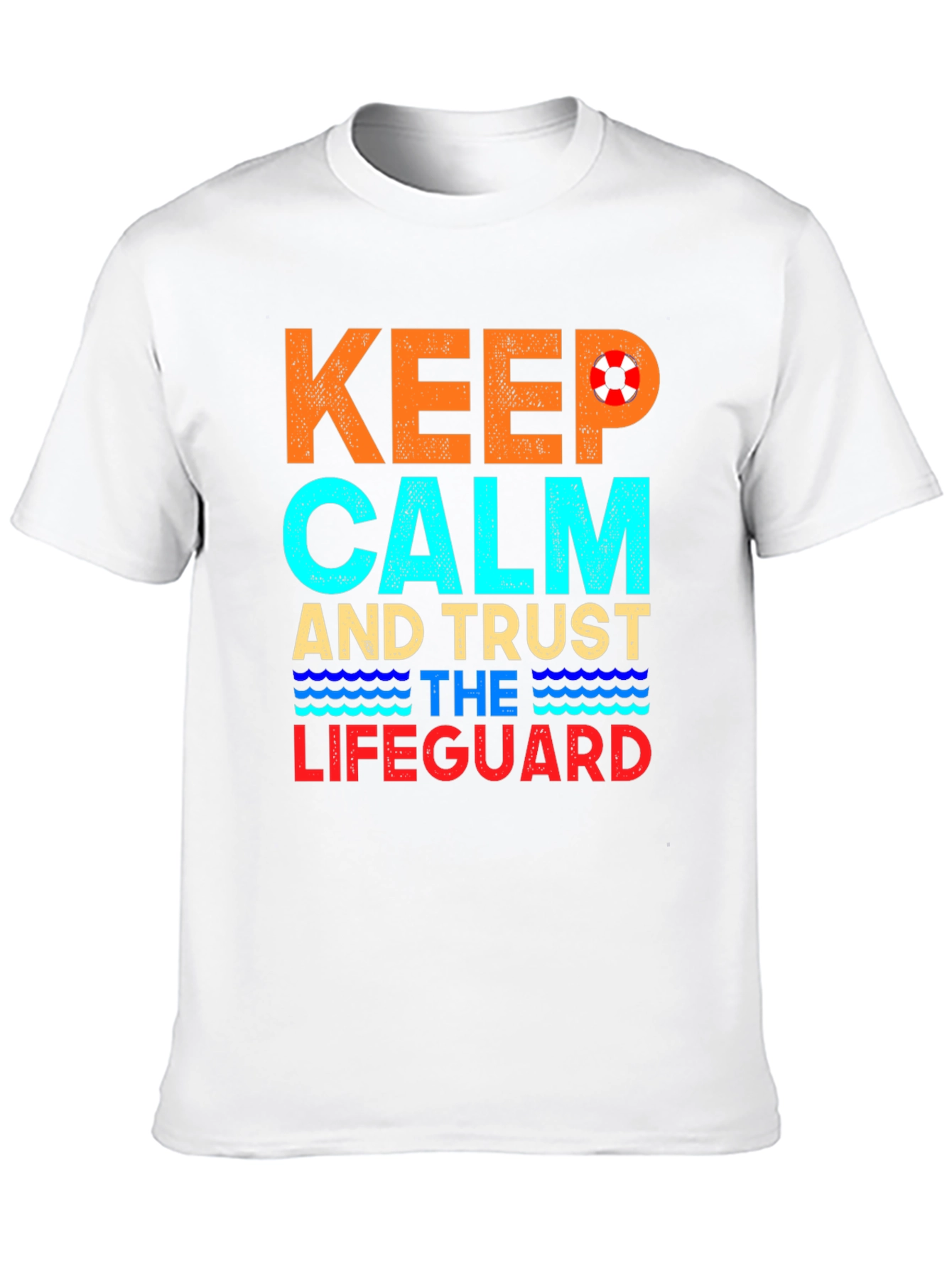 Keep Calm Lifeguard T-Shirt Summer Beach Tee