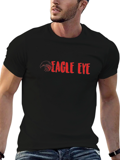 Eagle Eye Graphic Print Black T-Shirt