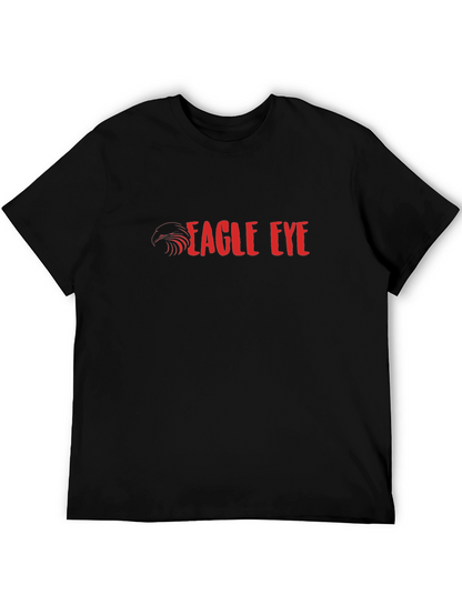 Eagle Eye Graphic Print Black T-Shirt