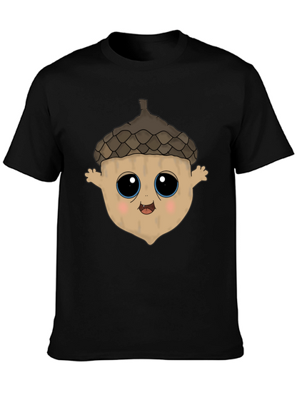 Cute Acorn Cartoon Graphic T-Shirt