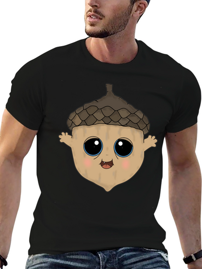 Cute Acorn Cartoon Graphic T-Shirt