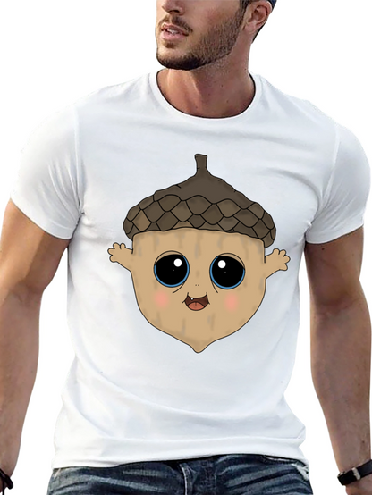 Cute Acorn Cartoon Graphic T-Shirt