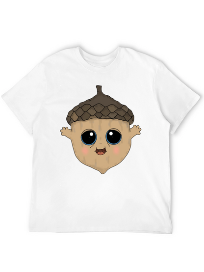 Cute Acorn Cartoon Graphic T-Shirt