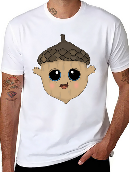 Cute Acorn Cartoon Graphic T-Shirt