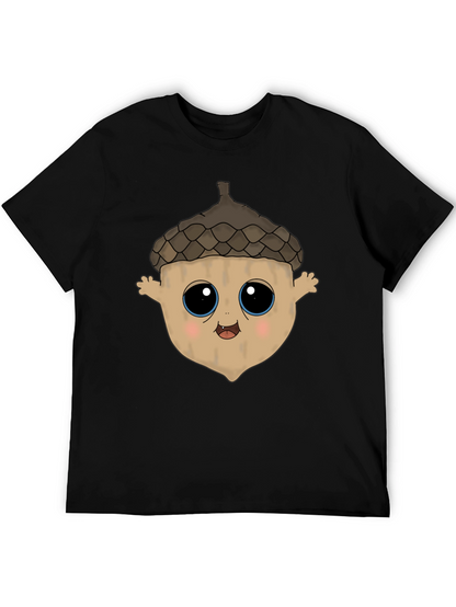 Cute Acorn Cartoon Graphic T-Shirt