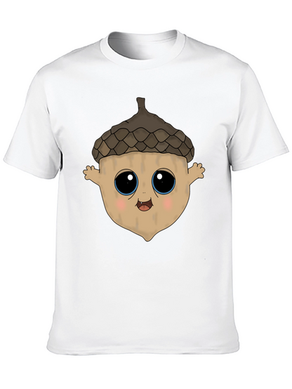 Cute Acorn Cartoon Graphic T-Shirt