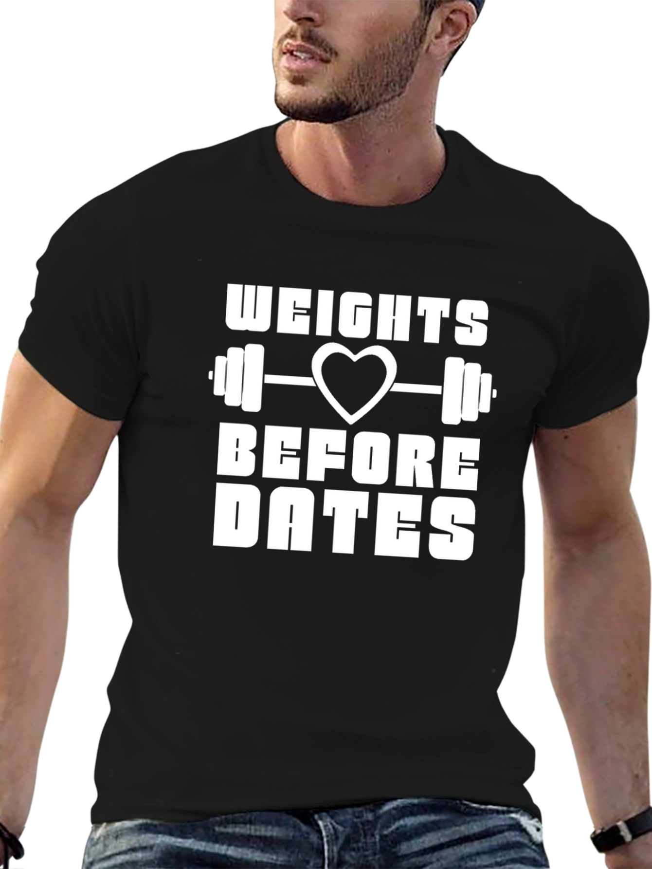 Weights Before Dates Funny Gym T-Shirt