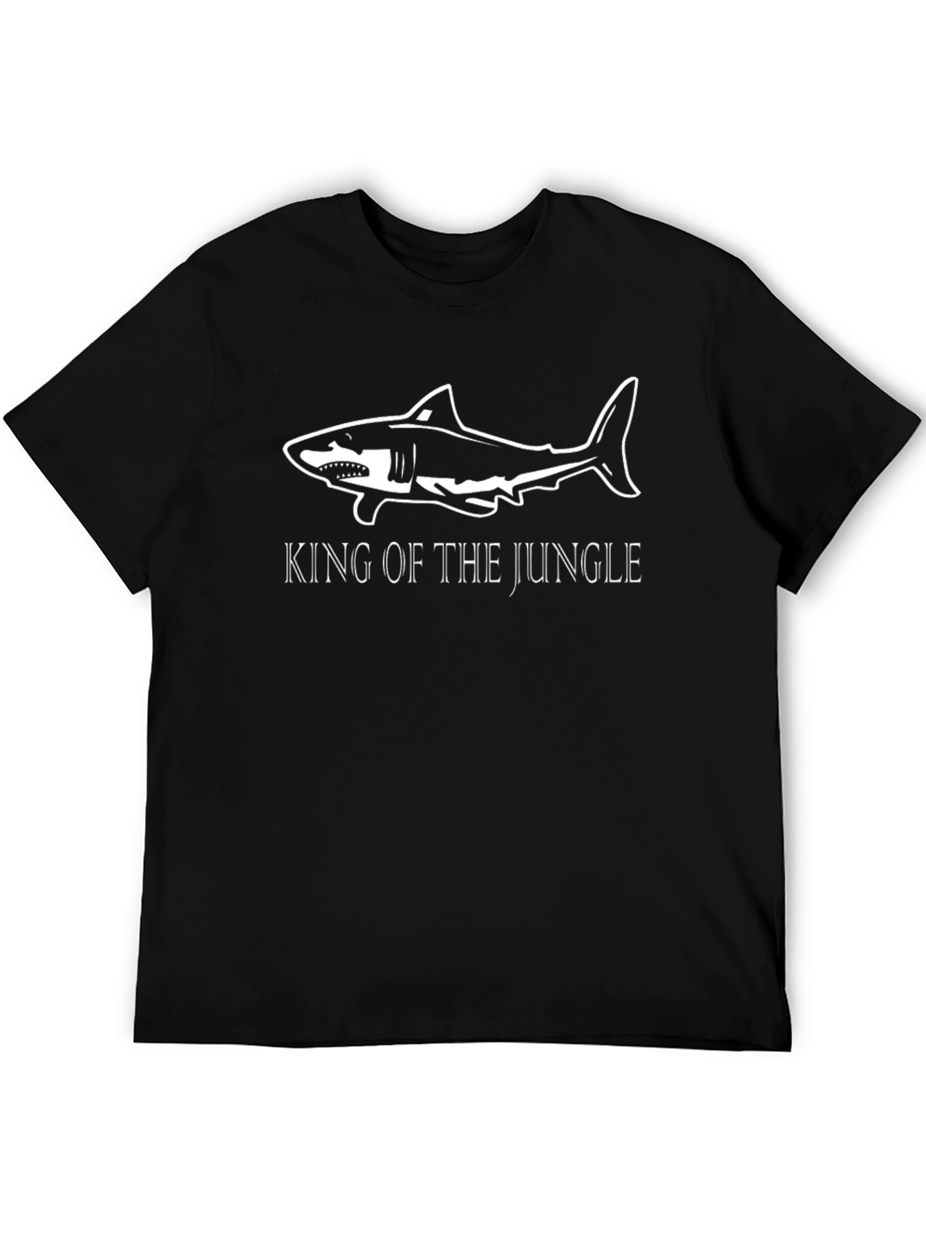 King of the Jungle Shark T-Shirt - Black