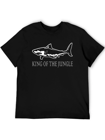 King of the Jungle Shark T-Shirt - Black