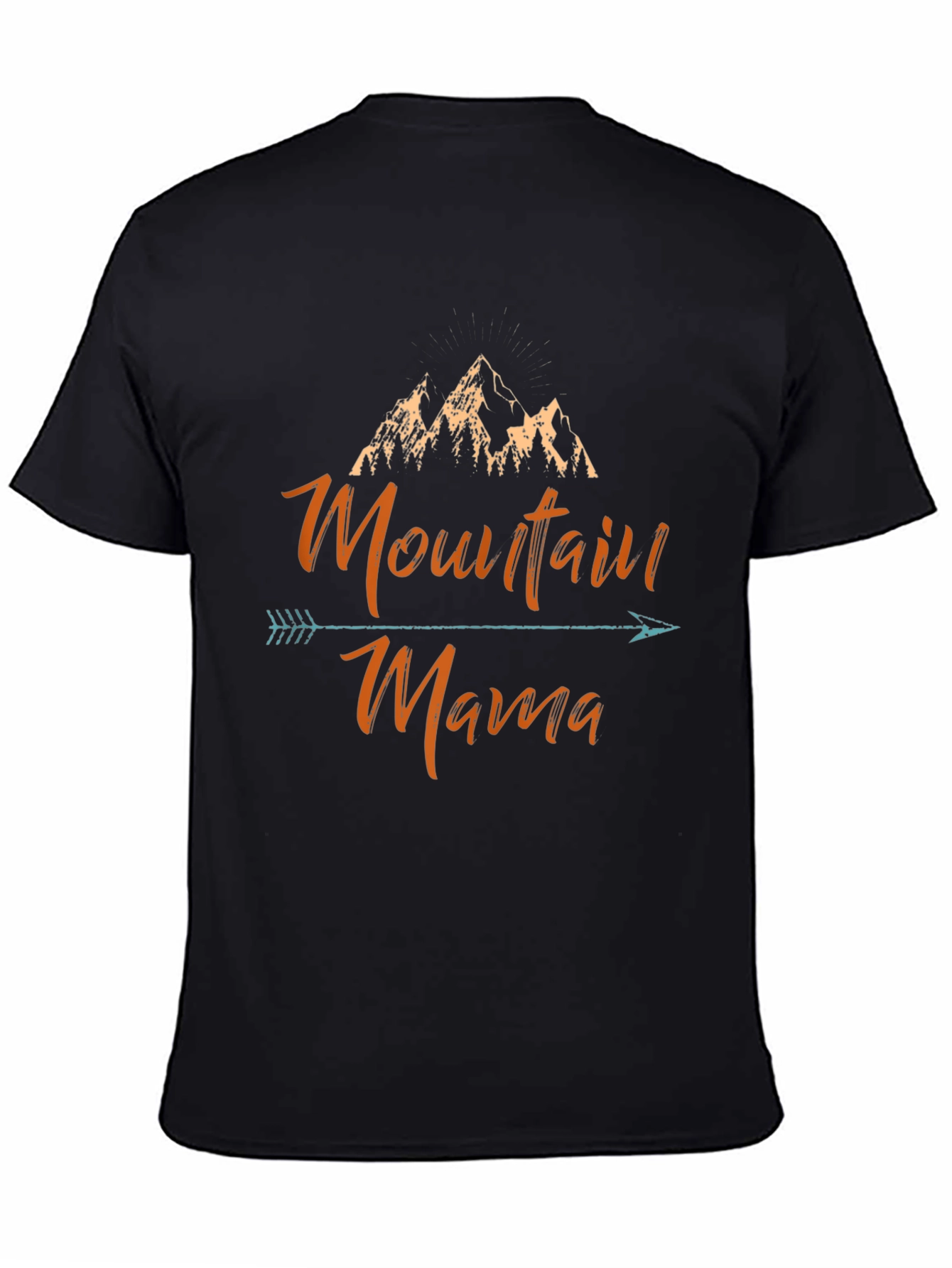 Mountain Mama Arrow Graphic Tee - Black