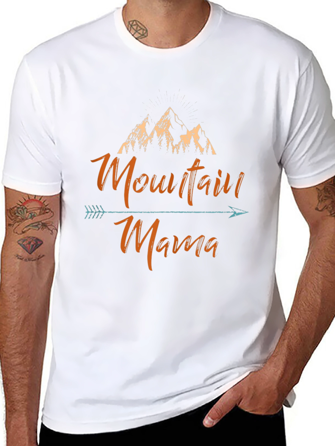 Mountain Mama Arrow Graphic Tee - Black